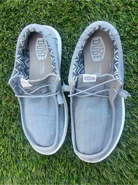 Hey Dude Men's Slip-On Loafers - Light Gray